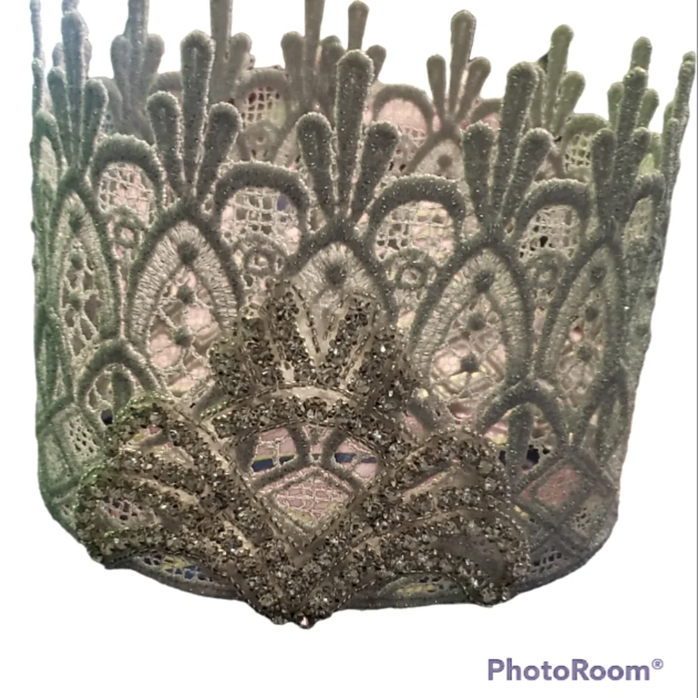 HANDMADE GLENDA'S CROWN (THE GOOD) WITCH WIZARD OF OZ Size 17inch children 2yr